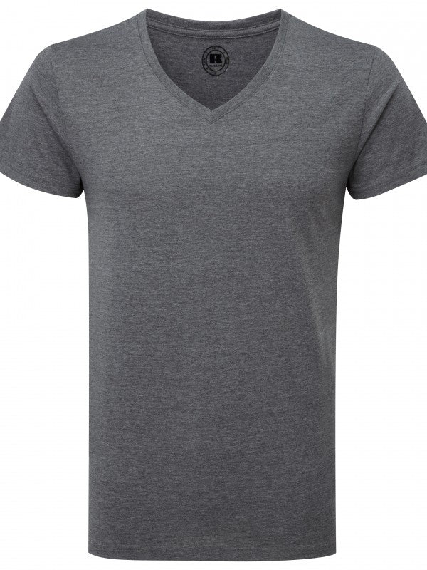 MENS V-NECK HD RUSSELL ATHLETIC T-SHIRT R166M - Your Factory Outlet