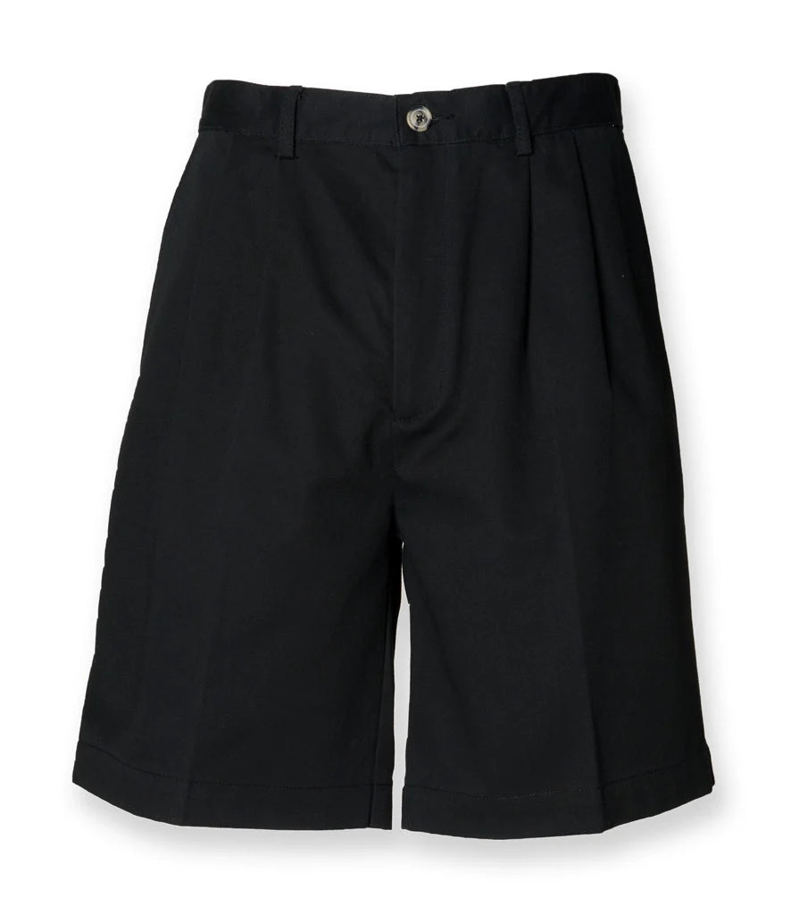 GENTS CHINO SHORT HENBURY H605 BLACK OR STONE RRP £19.99 - Your Factory Outlet