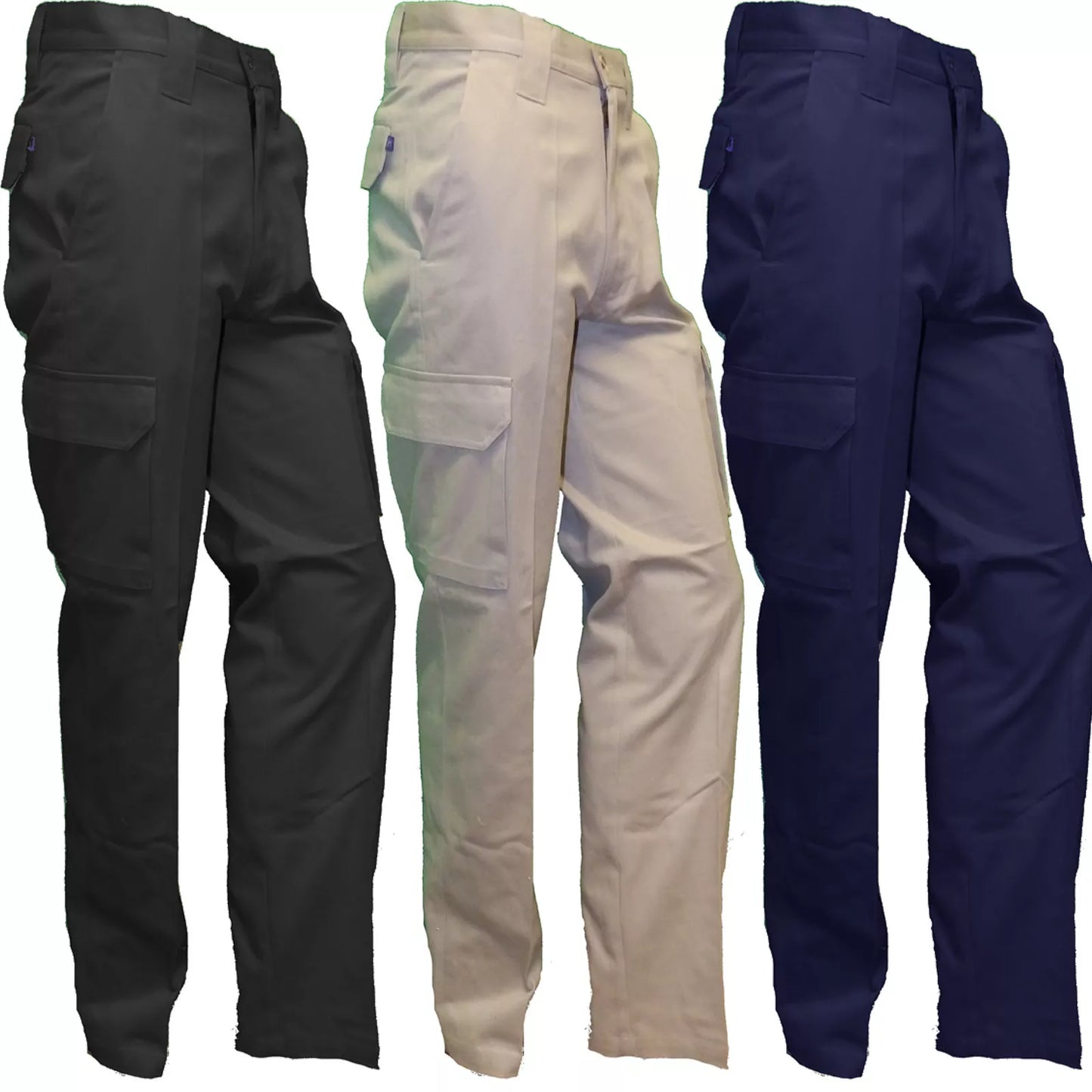 MENS CARGO TROUSER - H620 - NAVY AND STONE - Your Factory Outlet