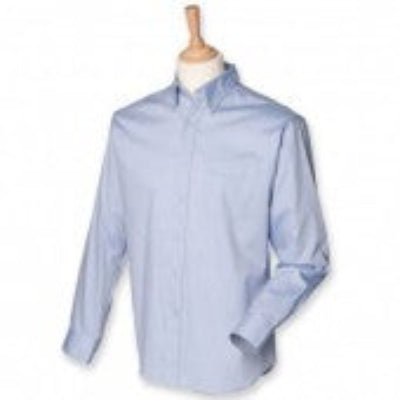 Gents Oxford Long Sleeve Shirt Henbury H550 - Your Factory Outlet