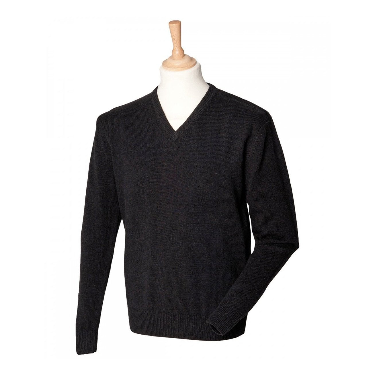 HENBURY Gents V neck lambswool jumper, more colours available H730
