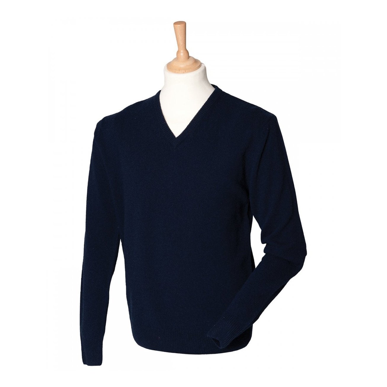 HENBURY Gents V neck lambswool jumper, more colours available H730