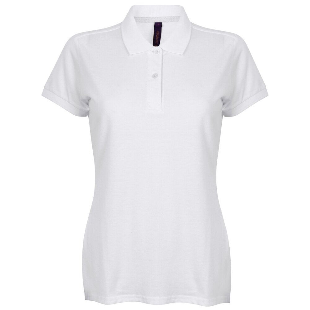 Ladies Micro-Fine Cotton Pique Short Sleeve Women's Polo Shirt Top H102