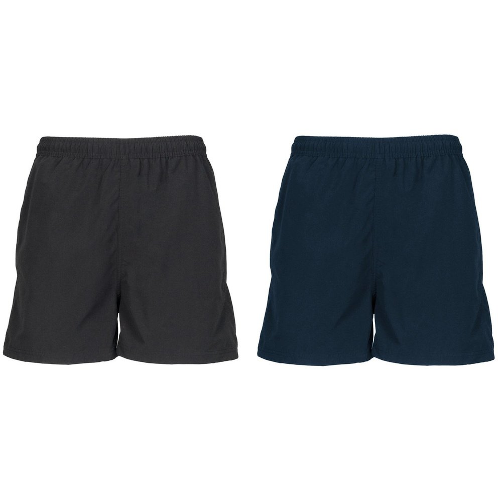 Tombo Startline Adult's Microfibre Track Sport Shorts Black, Navy TL800