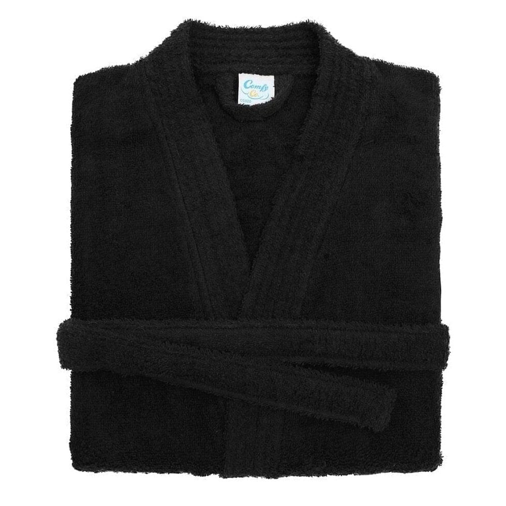 Adults Comfy Co Soft and Cosy Towelling Kimono Robe Dressing Gown CC020