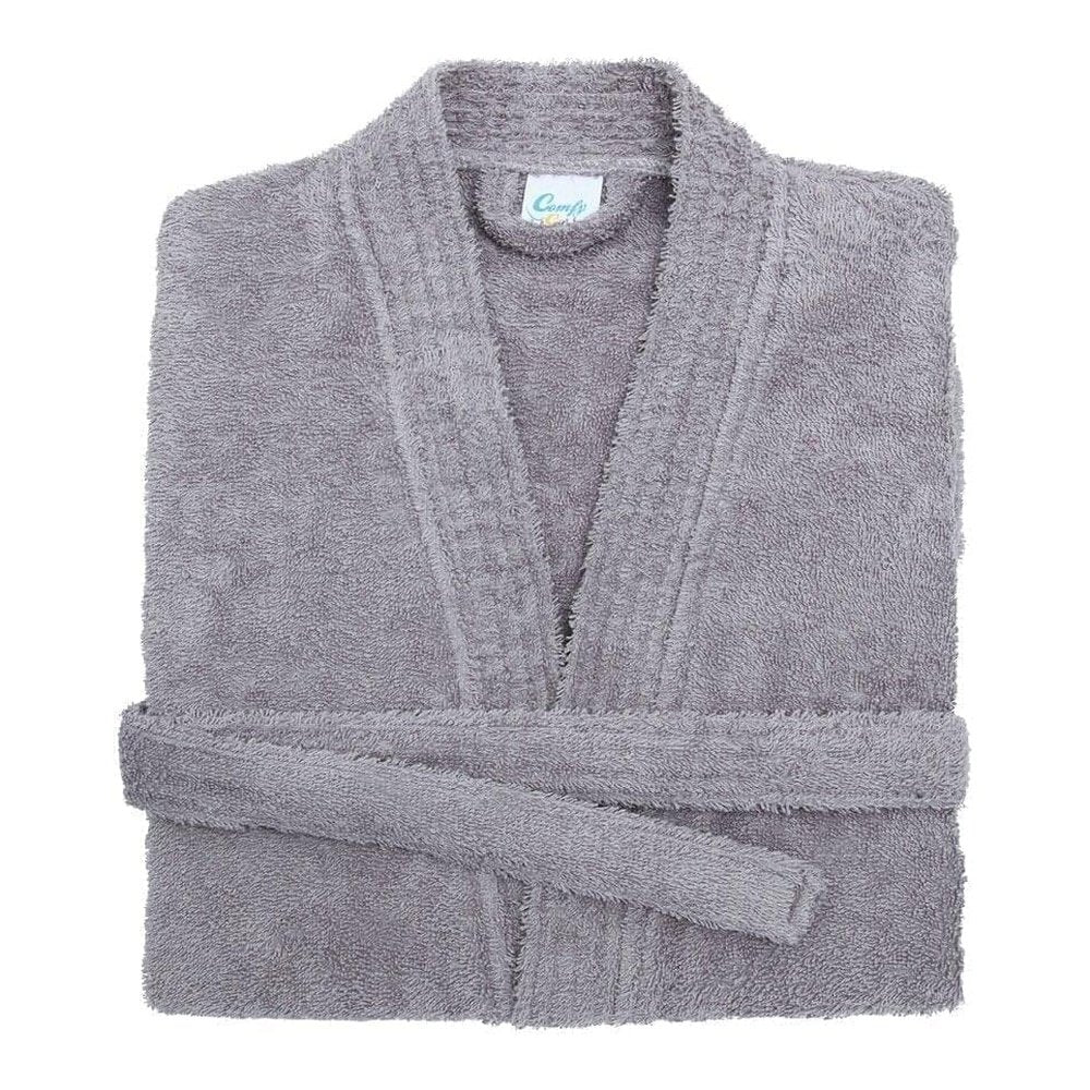 Adults Comfy Co Soft and Cosy Towelling Kimono Robe Dressing Gown CC020