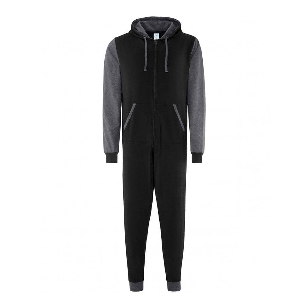 COMFY CO Adults Unisex Two Tone All-In-One Lounge Wear Onesie 6 Colours CC003