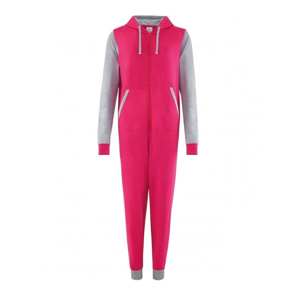 COMFY CO Adults Unisex Two Tone All-In-One Lounge Wear Onesie 6 Colours CC003