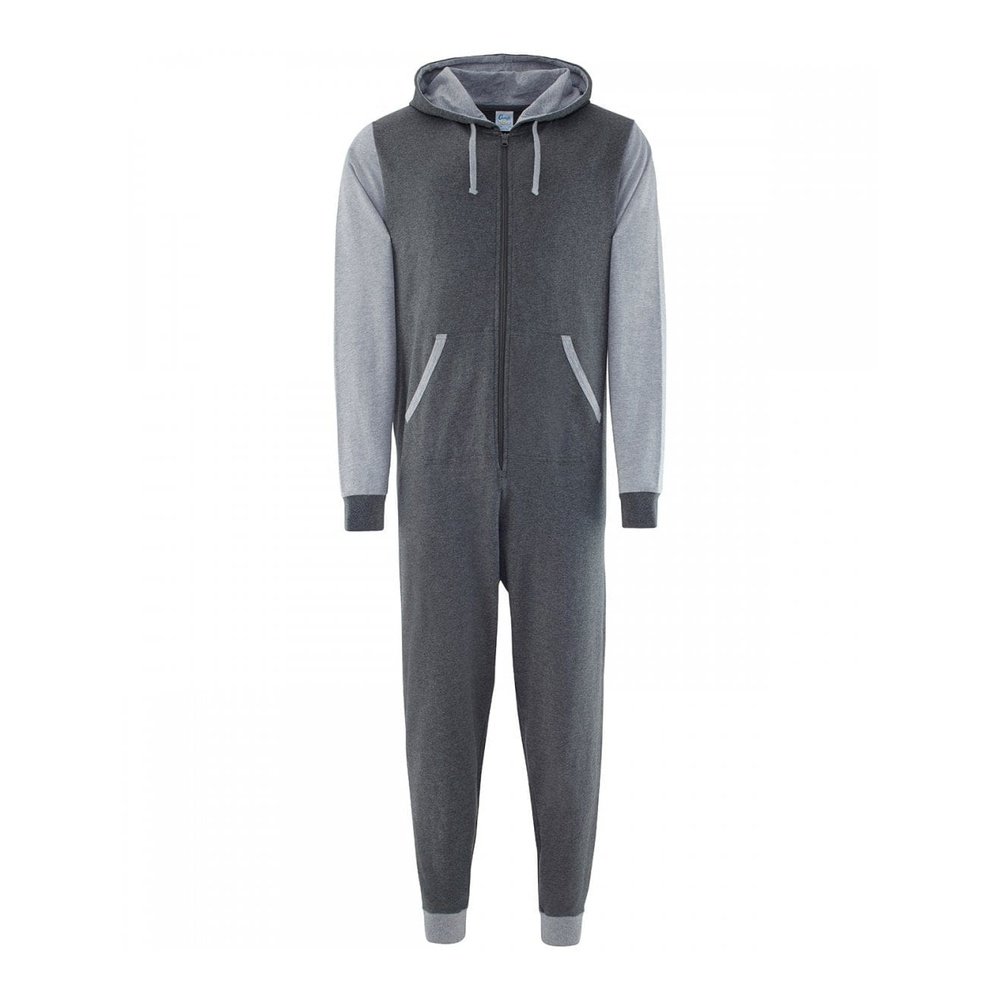 COMFY CO Adults Unisex Two Tone All-In-One Lounge Wear Onesie 6 Colours CC003