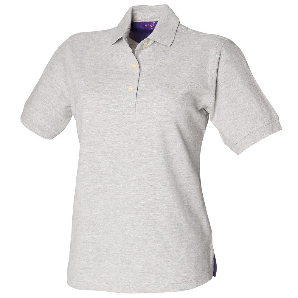 Henbury Ladies Classic Pique Polo Shirt T-Shirt Top in Blue Red Grey H121