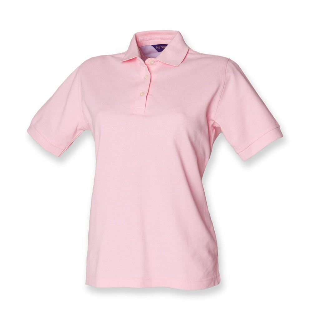 Henbury Ladies Classic Pique Polo Shirt T-Shirt Top in Blue Red Grey H121