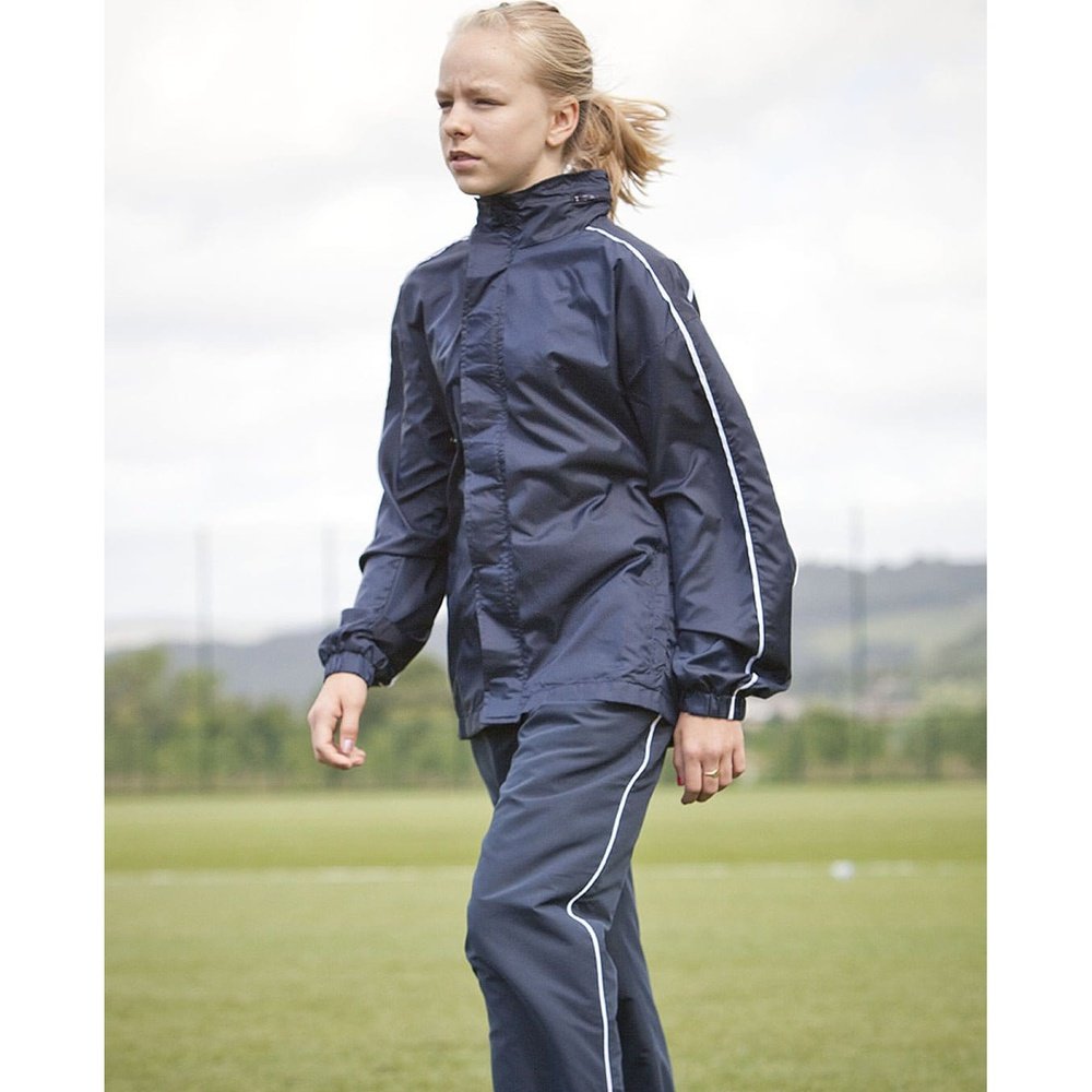 Kids Unisex Teamwear Lined Training Shower Wind Resistant Hooded TL97B