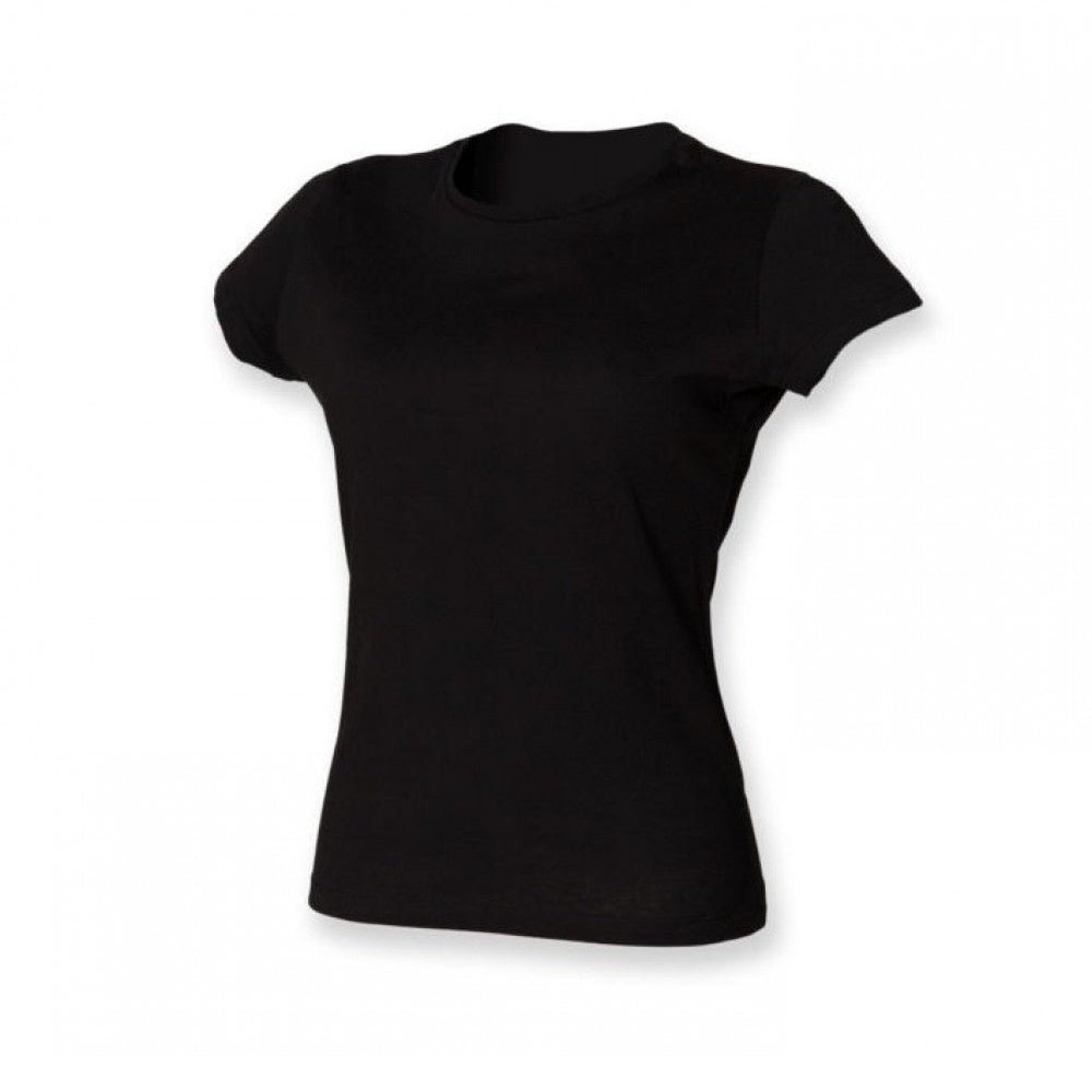 Ladies Perfect Fit T-Shirt Womens Cotton Short Sleeve Crew Neck Top SK201