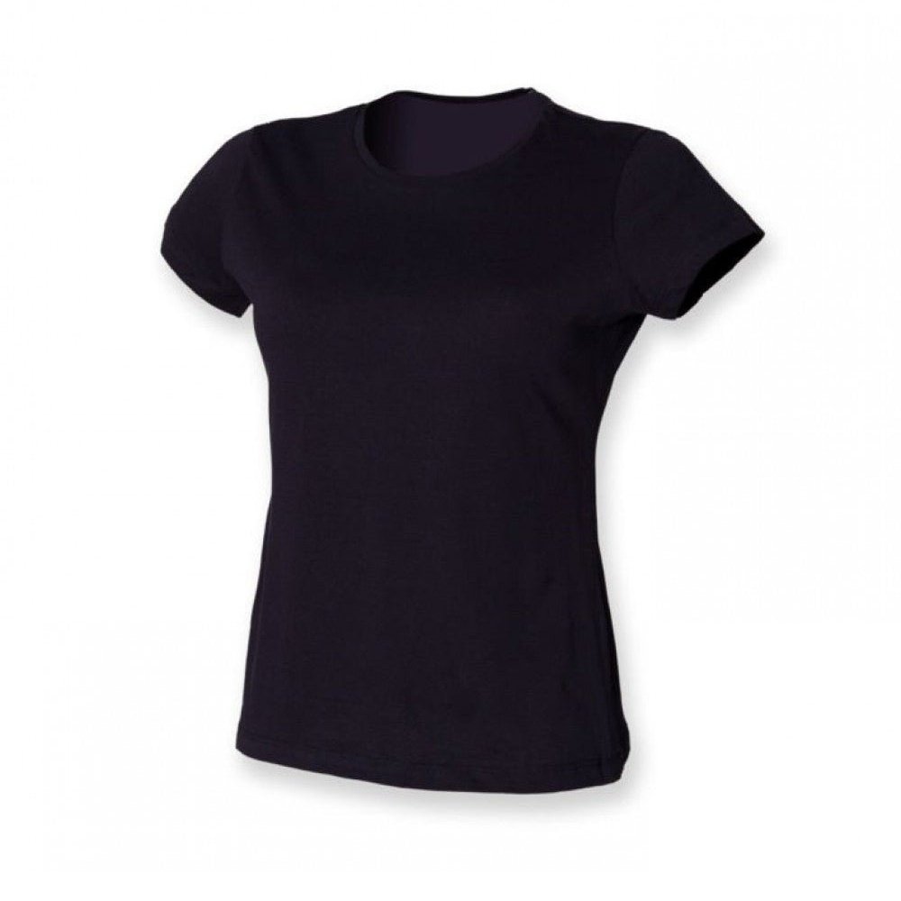 Ladies Perfect Fit T-Shirt Womens Cotton Short Sleeve Crew Neck Top SK201