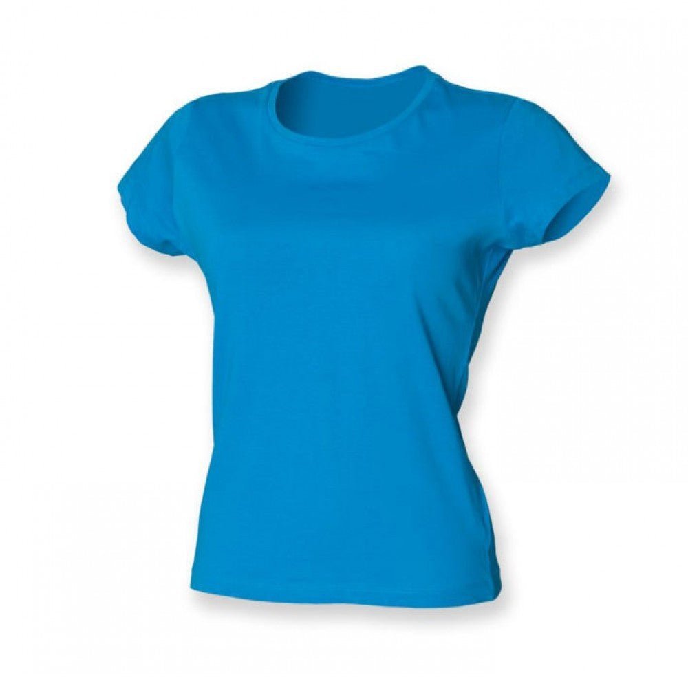 Ladies Perfect Fit T-Shirt Womens Cotton Short Sleeve Crew Neck Top SK201