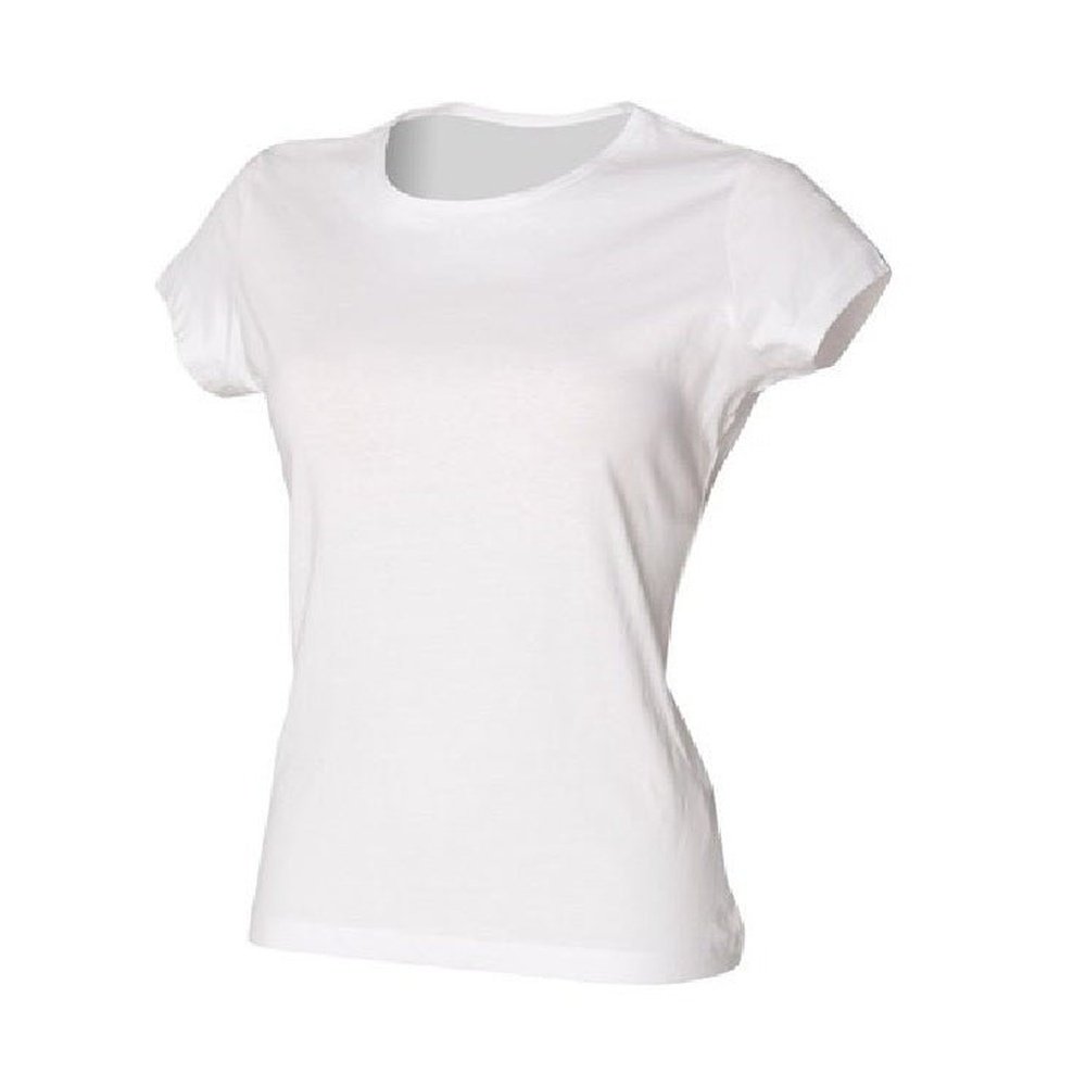 Ladies Perfect Fit T-Shirt Womens Cotton Short Sleeve Crew Neck Top SK201