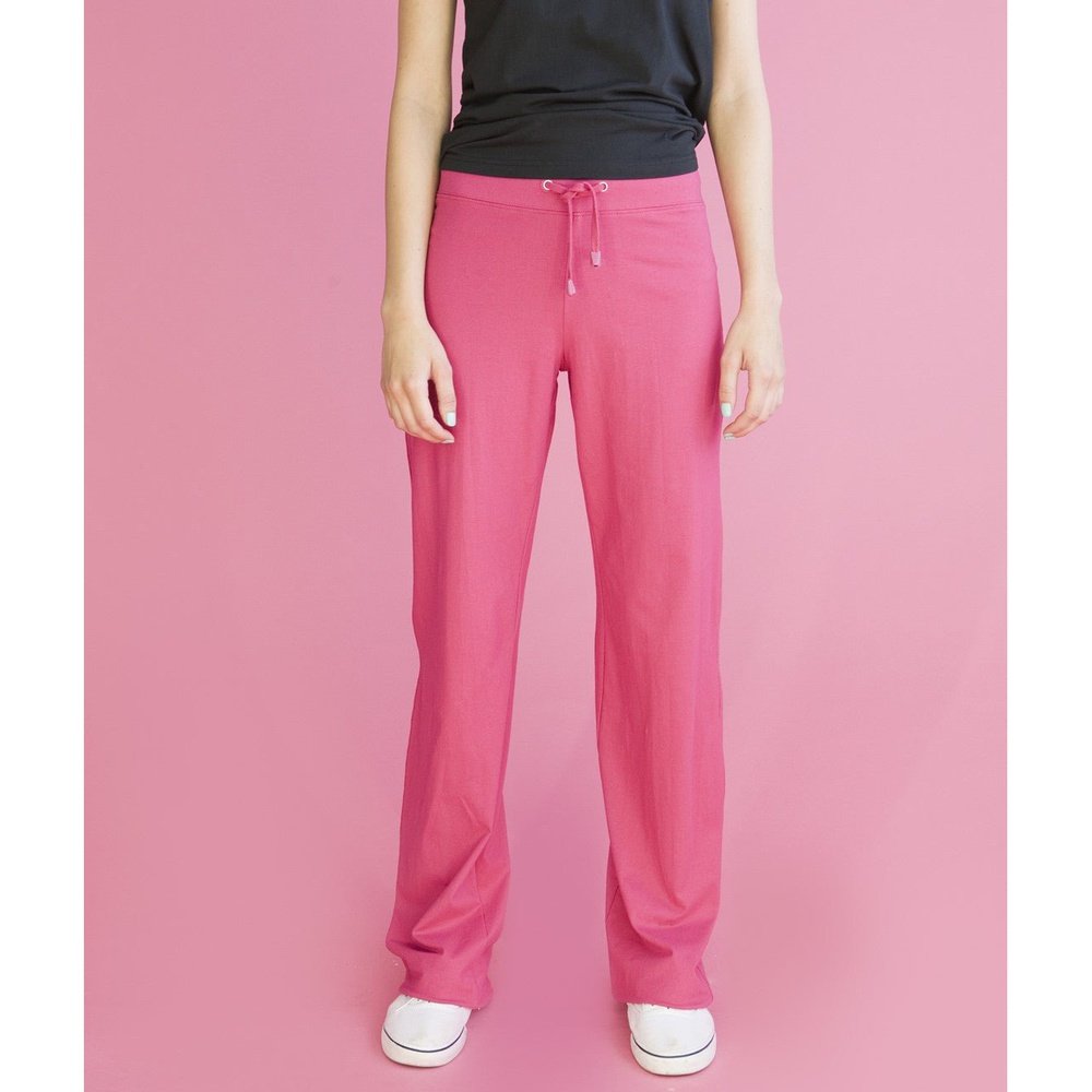 Ladies Slim Fit Lounge Dance Pant Jogger Pink Navy Black SF61