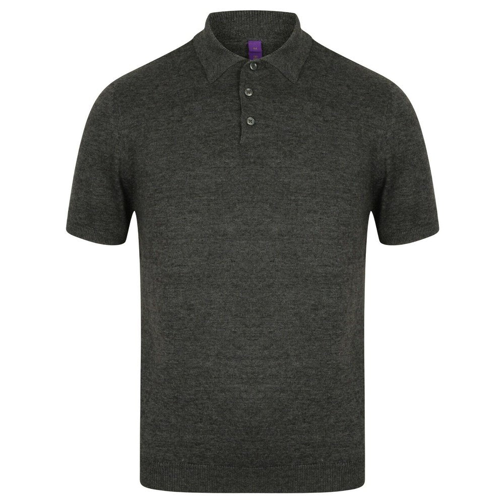 Men's Cotton Blend Fine Knit Short Sleeve Smart Polo Shirt H716