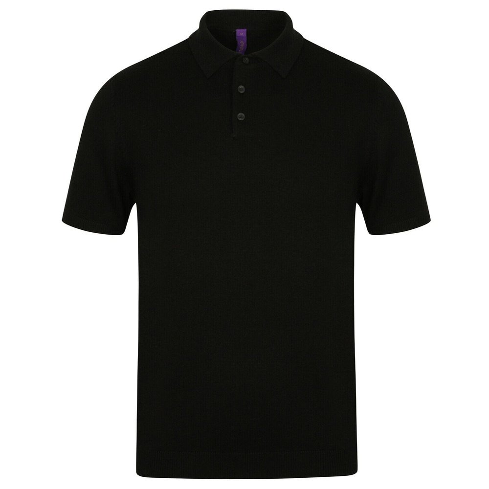 Men's Cotton Blend Fine Knit Short Sleeve Smart Polo Shirt H716