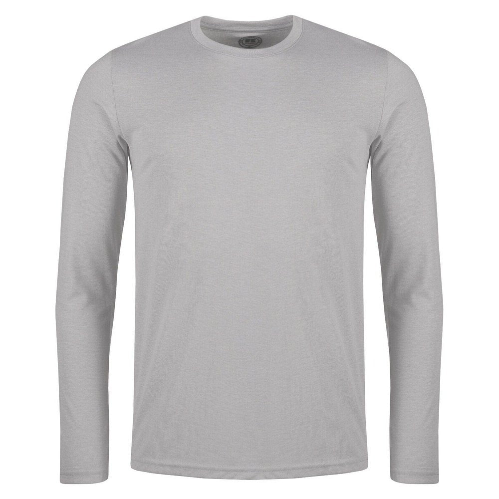 Mens Russell Athletic Long Sleeve Crew Neck Plain T-Shirt Top 167M