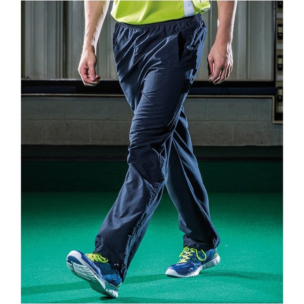 Men's Tombo Teamsport Open Hem Training Pants Black or Navy TL48