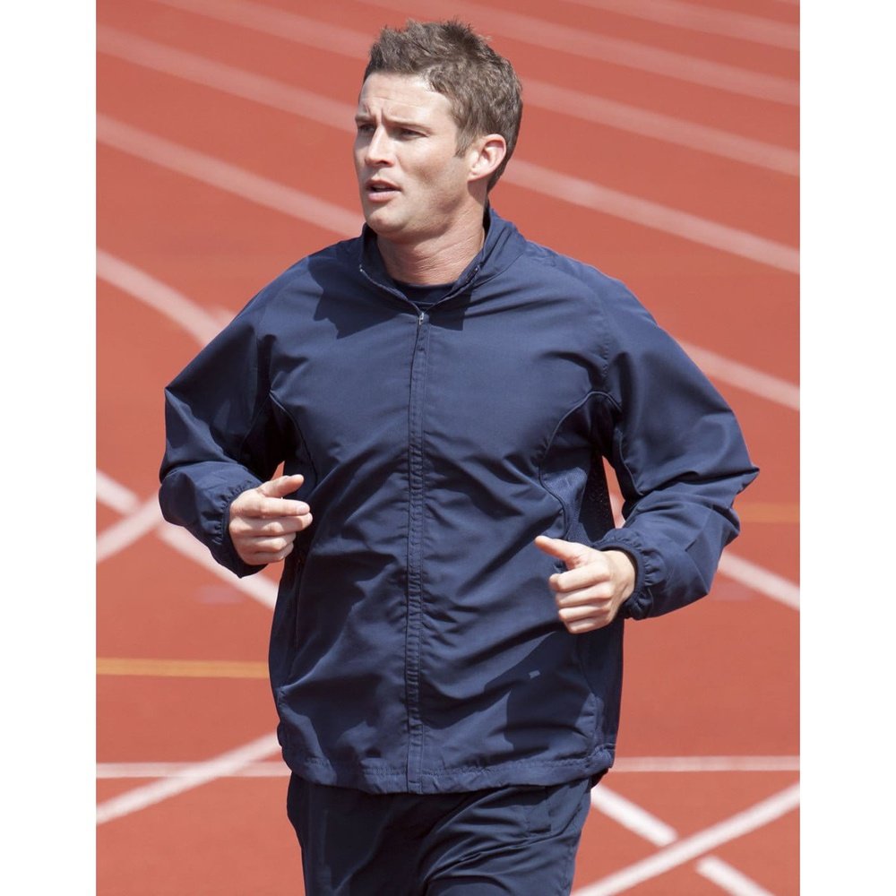 Tombo Showerproof Windproof Mens Full Zip Training Track Top TL46