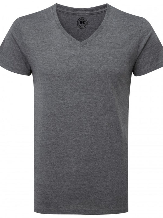 MENS V-NECK HD RUSSELL ATHLETIC T-SHIRT R166M - Your Factory Outlet