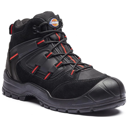 Dickies Everyday safety work boot black/red black/grey FA24/7B WD591M