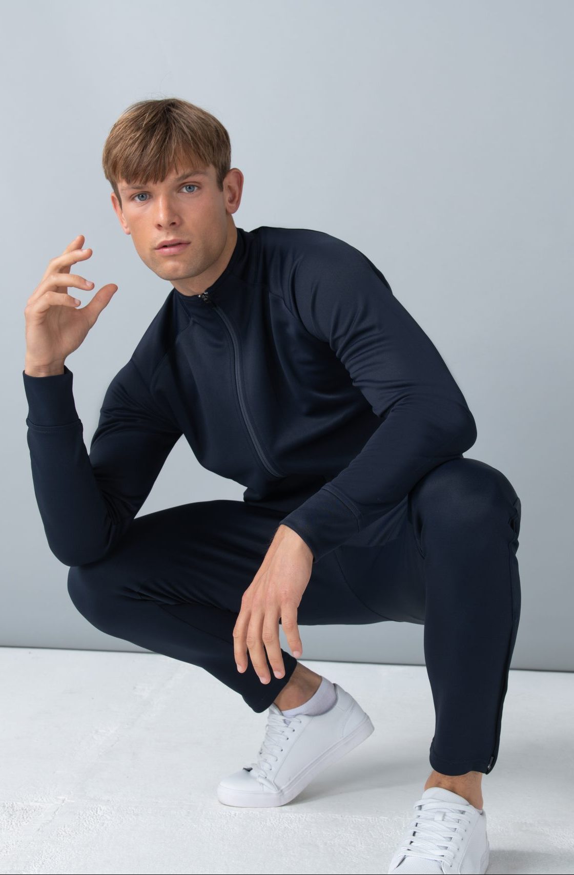 ADULT KNITTED TRACKSUIT TOP LV871 NAVY - Your Factory Outlet