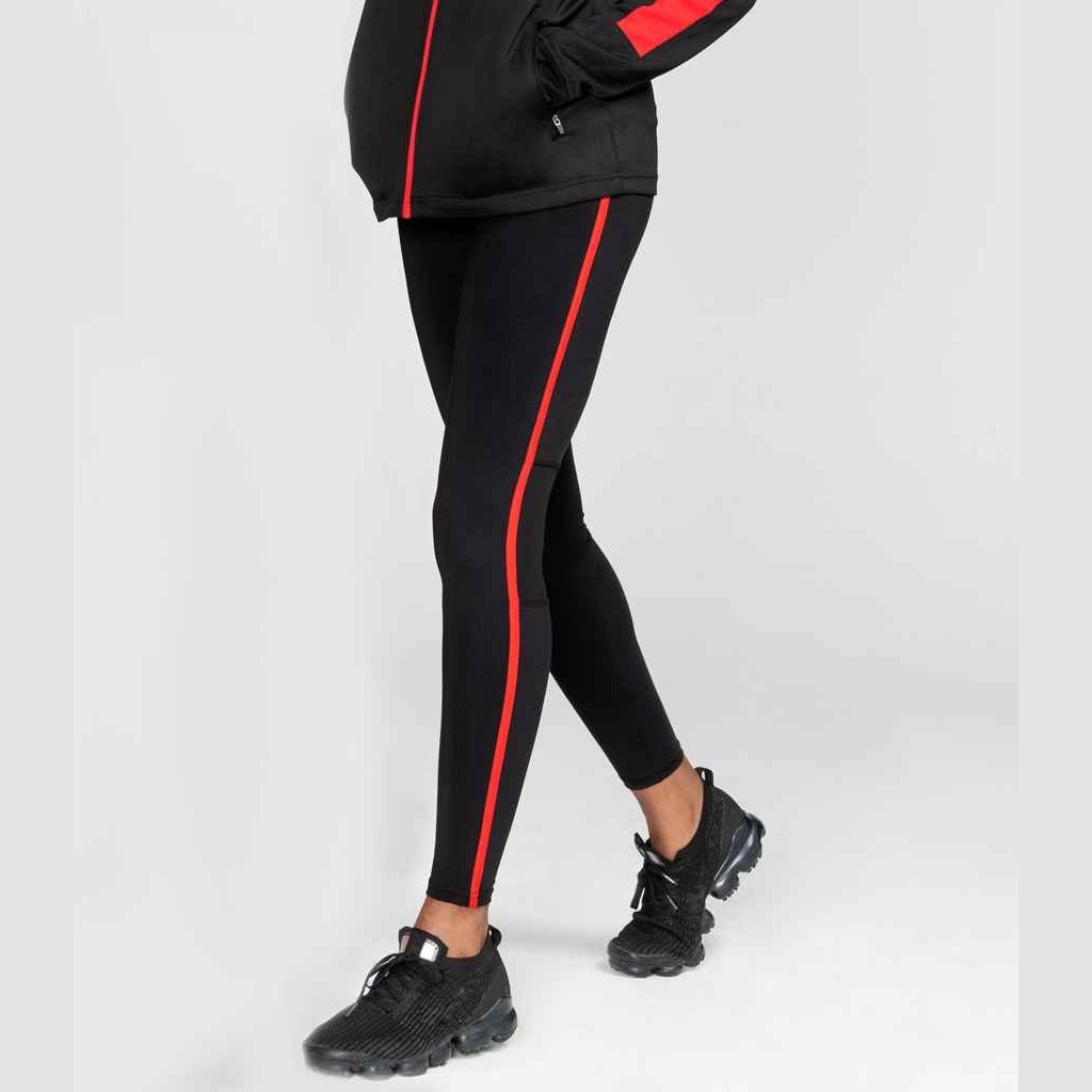 Ladies full length contrast workout leggings more colours available LV895