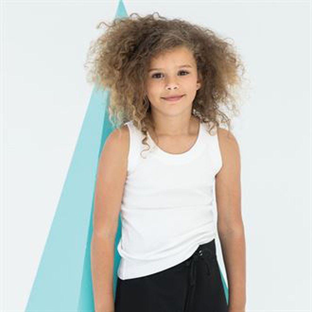 SM Kid's Tank Vest Girls Sleeveless Cotton Stretch T-shirt Top SM016