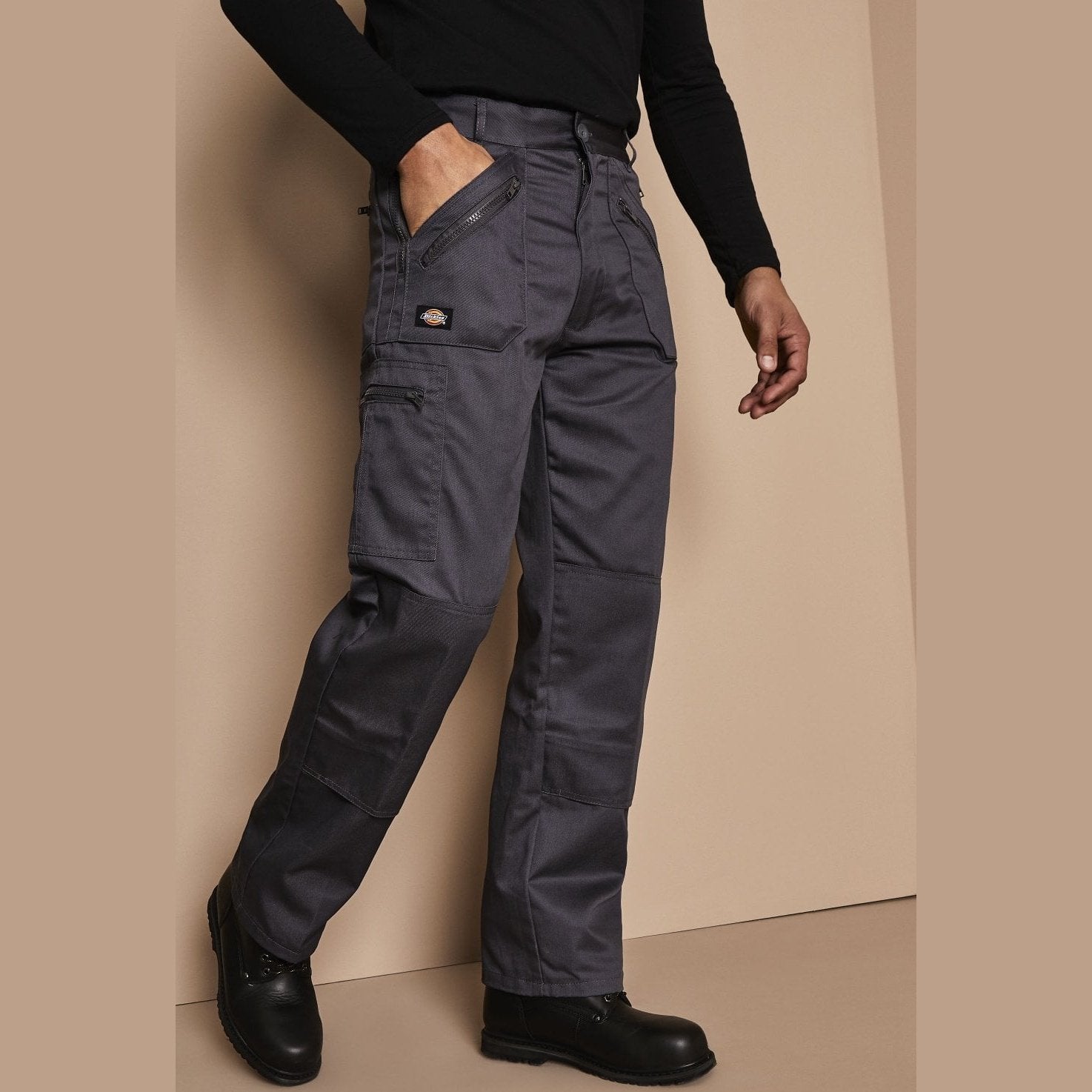 Dickies Redhawk Men's Action Workwear Trousers Black Navy Grey WD005