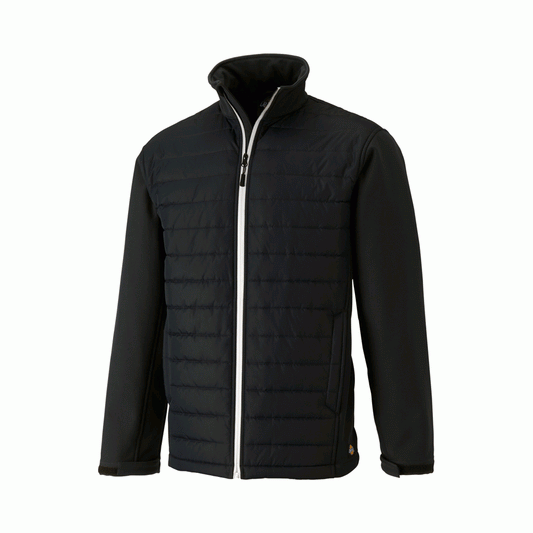 Dickies Loudon padded full zip stylish warm jacket black & navy WD012