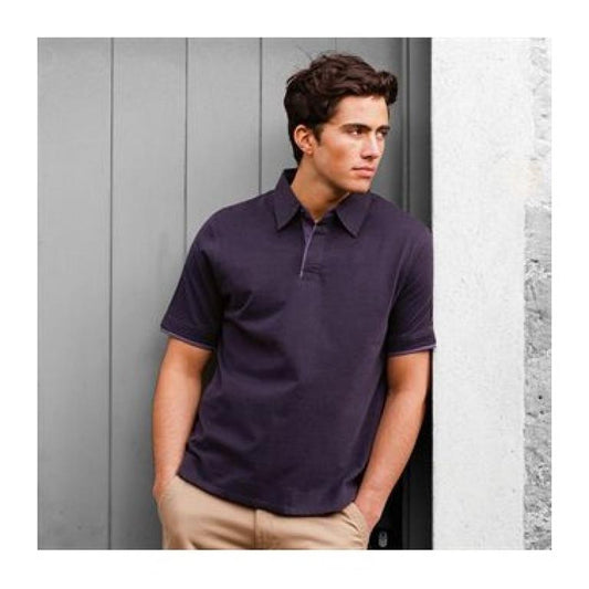 Front Row Super Soft Jersey Polo Shirt White/Sky FR42 - Your Factory Outlet