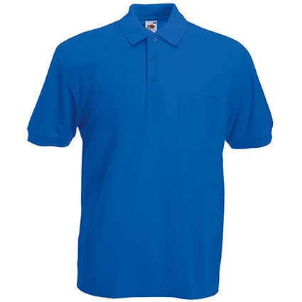 GENTS FRUIT OF THE LOOM POCKET POLO SHIRT SS36 - Your Factory Outlet