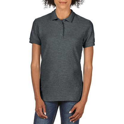 Ladies Short Sleeve Gildan Premium Cotton Slightly Fitted Polo Top 5 Colour GD43