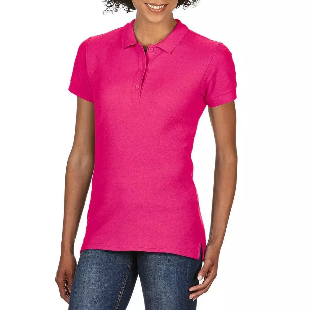 Ladies Short Sleeve Top Gildan Dryblend Polo Shirt in 6 Colours GD45