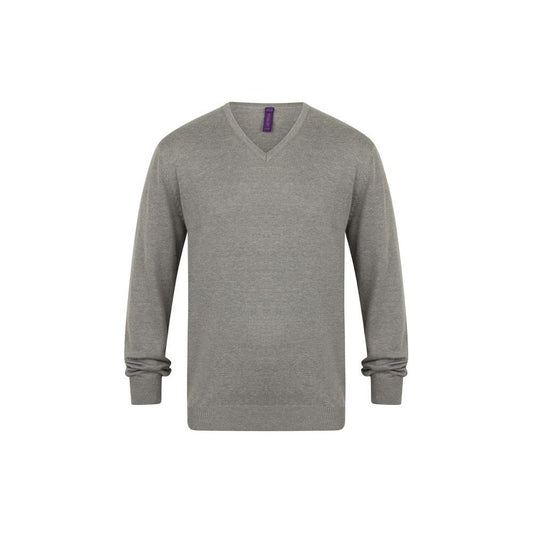 Gents traditional V-neck Jumper cotton blend for exceptional quality H720