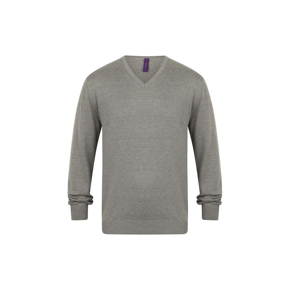 Gents traditional V-neck Jumper cotton blend for exceptional quality H720