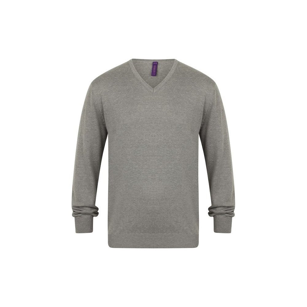 Gents traditional V-neck Jumper cotton blend for exceptional quality H720