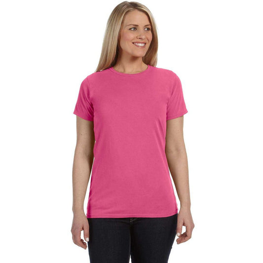 Ladies Lightweight Comfort Colours Fitted Short Sleeve Cotton T-Shirt CF011