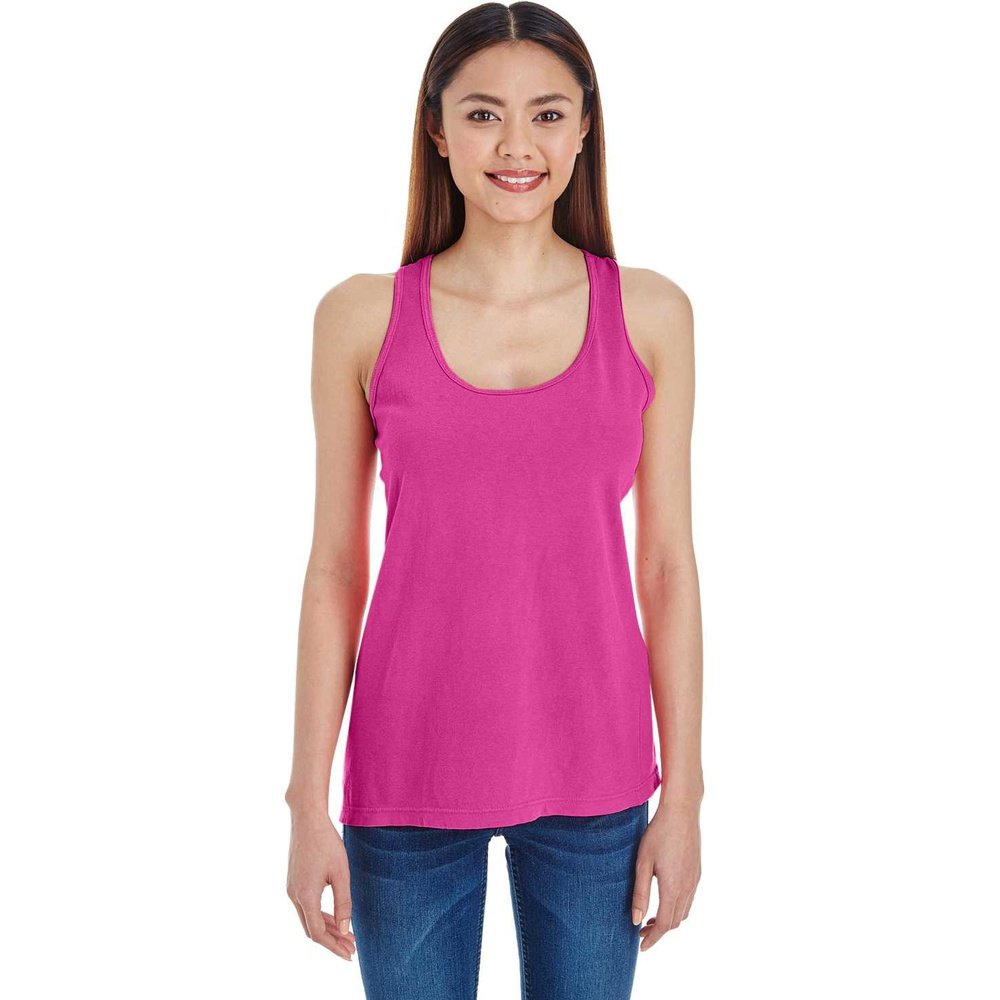 Ladies Lightweight Soft Feel Racer Back Sleeveless Tank Top CF013F