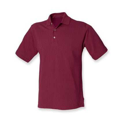 New Mens Gents Henbury Classic Cotton Polo T-Shirt Top SMALL - 3XL H100