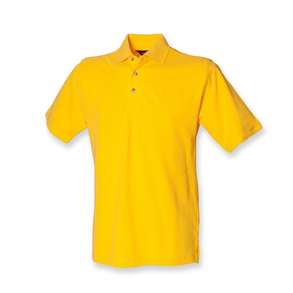 New Mens Gents Henbury Classic Cotton Polo T-Shirt Top SMALL - 3XL H100