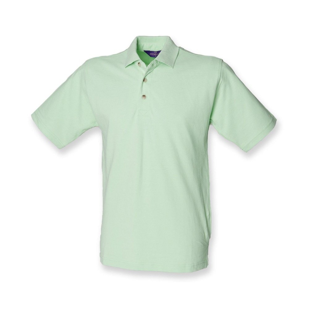 New Mens Gents Henbury Classic Cotton Polo T-Shirt Top SMALL - 3XL H100