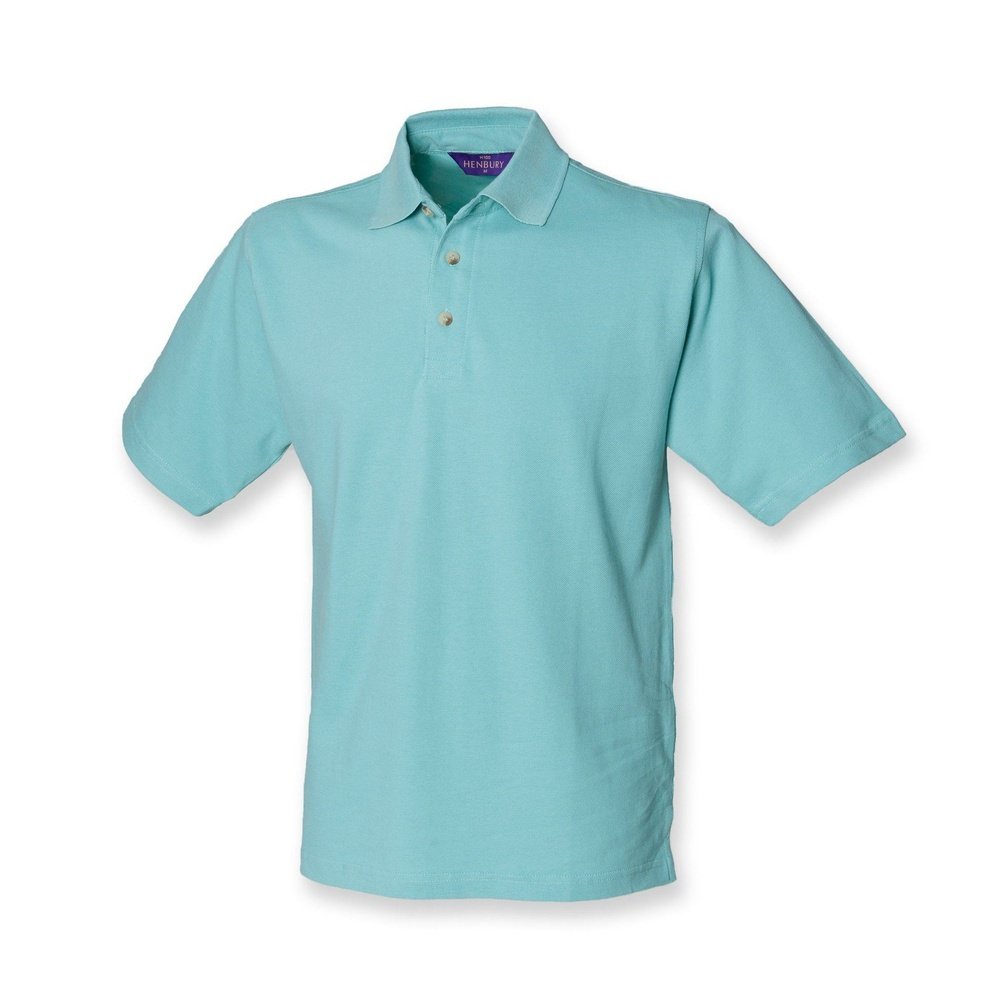 New Mens Gents Henbury Classic Cotton Polo T-Shirt Top SMALL - 3XL H100