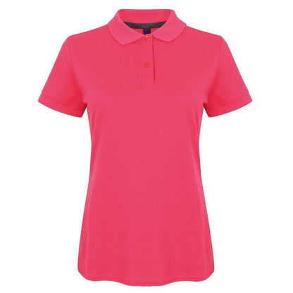 Ladies Micro-Fine Cotton Pique Short Sleeve Women's Polo Shirt Top H102