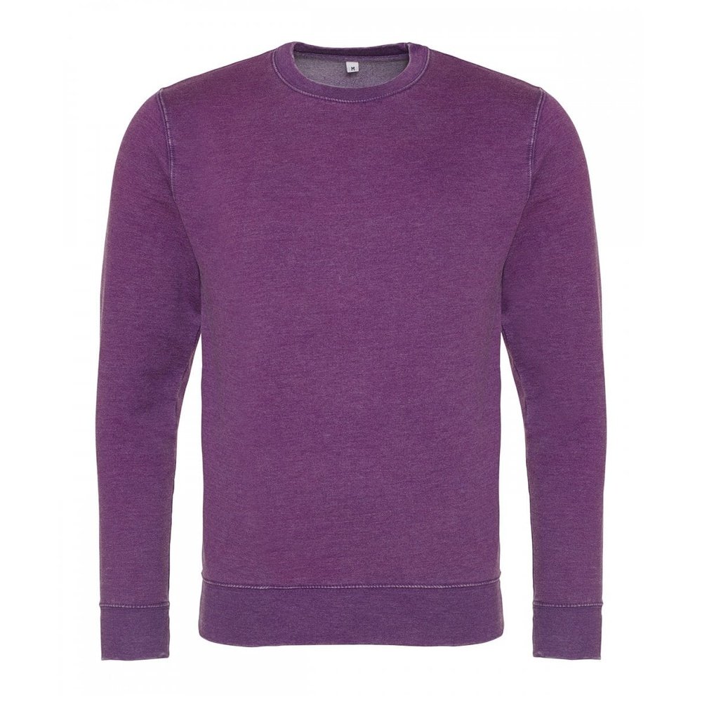 AWDis Washed Effect Long Sleeve Unisex Sweatshirt Various Colours Small - 3XL JH093