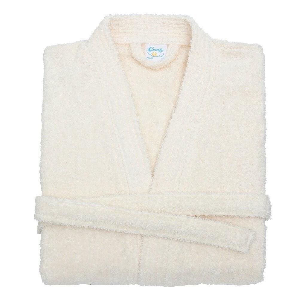 Adults Comfy Co Soft and Cosy Towelling Kimono Robe Dressing Gown CC020