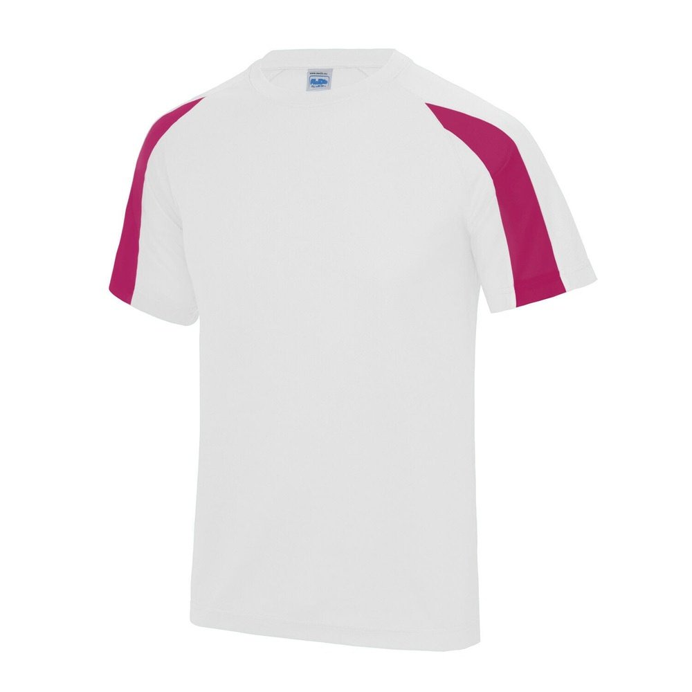 AWDis Gent's Just Cool Performance Contrast T-shirt Gym Top Small JC003
